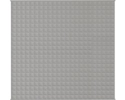 vidaXL - Verzwaringsdeken - 220x235 - cm - 15 - kg - stof - grijs