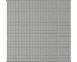 vidaXL - Verzwaringsdeken - 220x240 - cm - 11 - kg - stof - grijs