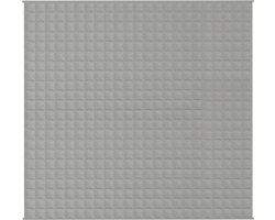 vidaXL - Verzwaringsdeken - 220x240 - cm - 15 - kg - stof - grijs