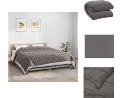 vidaXL - Verzwaringsdeken - 235x290 - cm - 15 - kg - stof - grijs