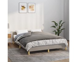 vidaXL - Verzwaringsdeken - met - hoes - 150x200 - cm - 11 - kg - stof - grijs