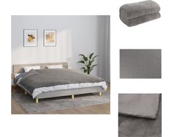 vidaXL - Verzwaringsdeken - met - hoes - 155x220 - cm - 11 - kg - stof - grijs