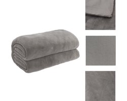 vidaXL Verzwaringsdeken - Verzwaringsdekens - Zwaartedeken - Verzwaarde Deken - Verzwaringsdeken met hoes 200x200 cm 9 kg stof grijs
