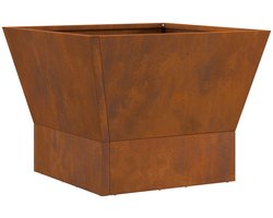 vidaXL - Vierkante - Vuurkorf - 40x40x30 - cm - Verweerd - Staal