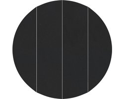 vidaXL - Vijvergrondzeil - Ø - 500 - cm - (2 - mm) - Rond - Niet-geweven - stof - Zwart