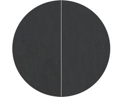 vidaXL - Vijvergrondzeil - Zwart - Ø - 244 - cm - Niet-geweven - stof