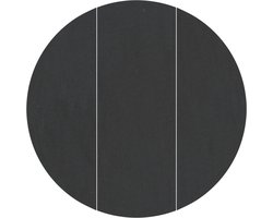 vidaXL - Vijvergrondzeil - Zwart - Ø - 306 - x - 0,1 - cm - Niet-geweven - stof