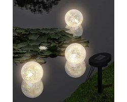 vidaXL Vijververlichting drijvende bollen LED