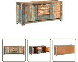 vidaXL Vintage Dressoir - Dressoir - Dressoir 175x40x75 cm massief gerecycled hout - Landelijk Dressoir - Houten Dressoir - Recycled Wood Furniture