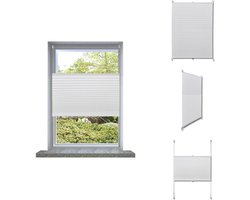 vidaXL Vitrage - Vitrages - Jaloezie - Jaloezieën - Plisséjaloezie 50x150 cm wit