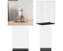 vidaXL Vitrine transparant 17x12x25 cm acryl - Vitrine - Vitrines - Vitrinekast - Stolp