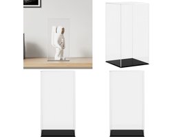 vidaXL Vitrine transparant 20x20x38 cm acryl - Vitrine - Vitrines - Vitrinekast - Stolp