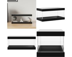 vidaXL Vitrine transparant 24x12x11 cm acryl - Vitrine - Vitrines - Vitrinekast - Stolp