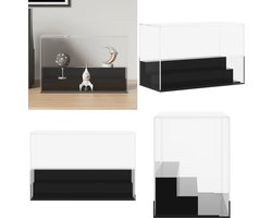 vidaXL Vitrine transparant 25x12x16 cm acryl - Vitrine - Vitrines - Vitrinekast - Stolp