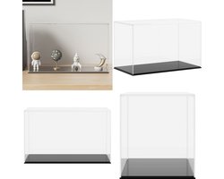 vidaXL Vitrine transparant 31x17x19 cm acryl - Vitrine - Vitrines - Vitrinekast - Stolp