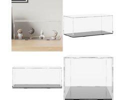 vidaXL Vitrine transparant 34x16x14 cm acryl - Vitrine - Vitrines - Vitrinekast - Stolp