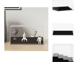 vidaXL Vitrine - Vitrines - Vitrinekast - Stolp - Vitrine transparant 24x16x13 cm acryl