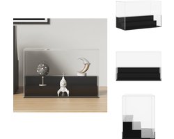 vidaXL Vitrine - Vitrines - Vitrinekast - Stolp - Vitrine transparant 25x12x16 cm acryl