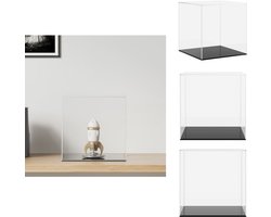 vidaXL Vitrine - Vitrines - Vitrinekast - Stolp - Vitrine transparant 30x30x30 cm acryl