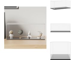vidaXL Vitrine - Vitrines - Vitrinekast - Stolp - Vitrine transparant 34x16x14 cm acryl