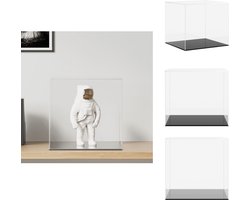 vidaXL Vitrine - Vitrines - Vitrinekast - Stolp - Vitrine transparant 40x36x35 cm acryl