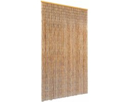 vidaXL - Vliegengordijn - 120x220 - cm - bamboe