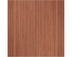 vidaXL Vloerkleden - Bamboetapijt - Vloerkleed rechthoekig 100x100 cm bamboe bruin - Woonaccessoire - Bruine Tapijt - Modern Tapijt