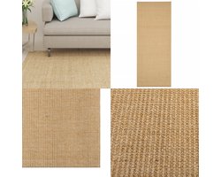 vidaXL Vloerkleed 80x200 cm natuurlijk sisal - Vloerkleed - Vloerkleden - Kleed - Tapijt