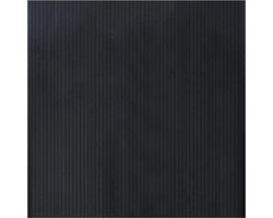 vidaXL - Vloerkleed - rechthoekig - 100x100 - cm - bamboe - zwart