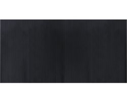 vidaXL - Vloerkleed - rechthoekig - 100x200 - cm - bamboe - zwart