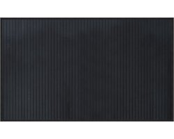 vidaXL - Vloerkleed - rechthoekig - 60x100 - cm - bamboe - zwart