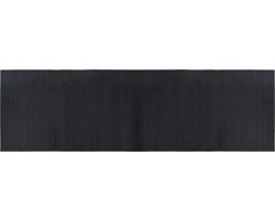 vidaXL - Vloerkleed - rechthoekig - 60x200 - cm - bamboe - zwart