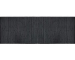 vidaXL - Vloerkleed - rechthoekig - 70x200 - cm - bamboe - grijs