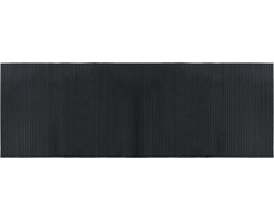 vidaXL - Vloerkleed - rechthoekig - 70x200 - cm - bamboe - zwart