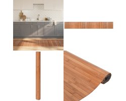 vidaXL Vloerkleed rechthoekig 70x500 cm bamboe naturel - Vloerkleed - Vloerkleden - Tapijt - Vloerbedekking