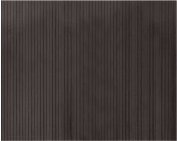 vidaXL - Vloerkleed - rechthoekig - 80x100 - cm - bamboe - donkerbruin