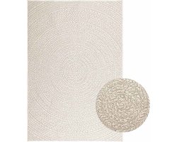 vidaXL - Vloerkleed - ZIZUR - room - binnen - en - buiten - 120x170 - cm - jute - look