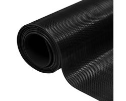 vidaXL - Vloermat - Zwart - 1 - x - 2 - m - Rubber