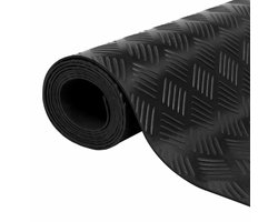 vidaXL - Vloermat - Zwart - 1,5 - x - 2 - m - Rubber