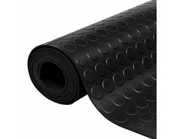 vidaXL - Vloermat - Zwart - 1,5 - x - 2 - m - Rubber