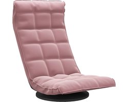 vidaXL - Vloerstoel - draaibaar - fluweel - roze