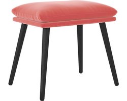 vidaXL - Voetenbank - 45x29,5x35 - cm - fluweel - roze