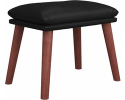 vidaXL - Voetenbank - 45x29,5x35 - cm - kunstleer - zwart
