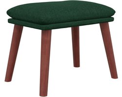 vidaXL - Voetenbank - 45x29,5x35 - cm - stof - donkergroen