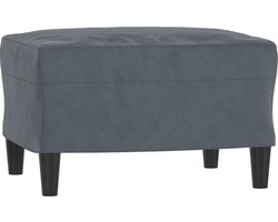 vidaXL - Voetenbank - 60x50x41 - cm - kunstleer - donkergrijs