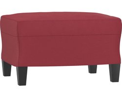 vidaXL - Voetenbank - 60x50x41 - cm - kunstleer - wijnrood