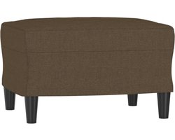 vidaXL - Voetenbank - 60x50x41 - cm - stof - bruin