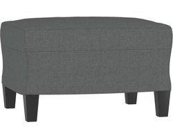 vidaXL - Voetenbank - 60x50x41 - cm - stof - donkergrijs