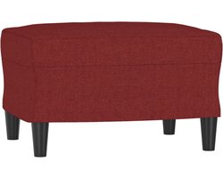 vidaXL - Voetenbank - 60x50x41 - cm - stof - wijnrood