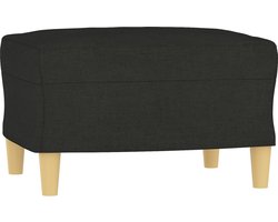 vidaXL - Voetenbank - 60x50x41 - cm - stof - zwart